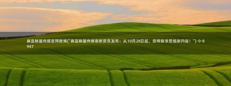 麻豆视频 精选整理：麻豆映画传媒官网微博(\